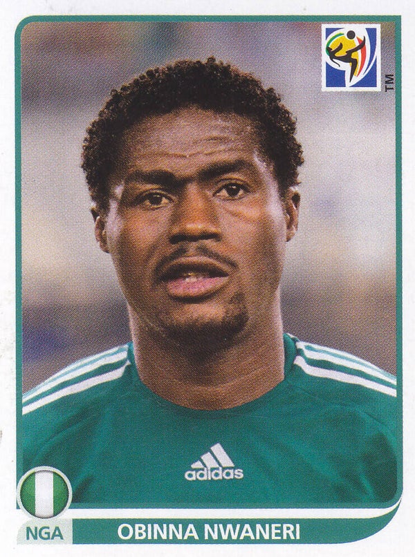 Obinna Nwaneri / Nigeria / Panini WM 2010 / Basis Bild / Nr.130