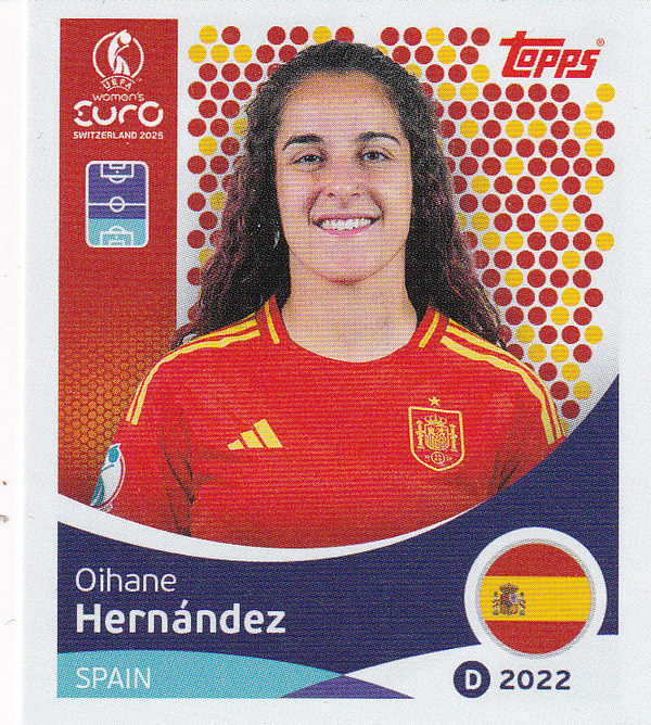 Oihane Hernandez - Spanien - Topps Frauen EM 2025 - Basis Bild - Nr. 99