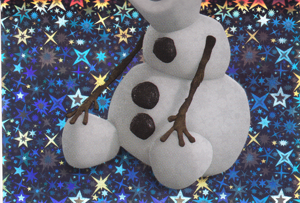 Olaf Schneemann - Panini Weihnachten mit Guten Disney Freuden - Eiskönigin - Glitzer - Nr.58
