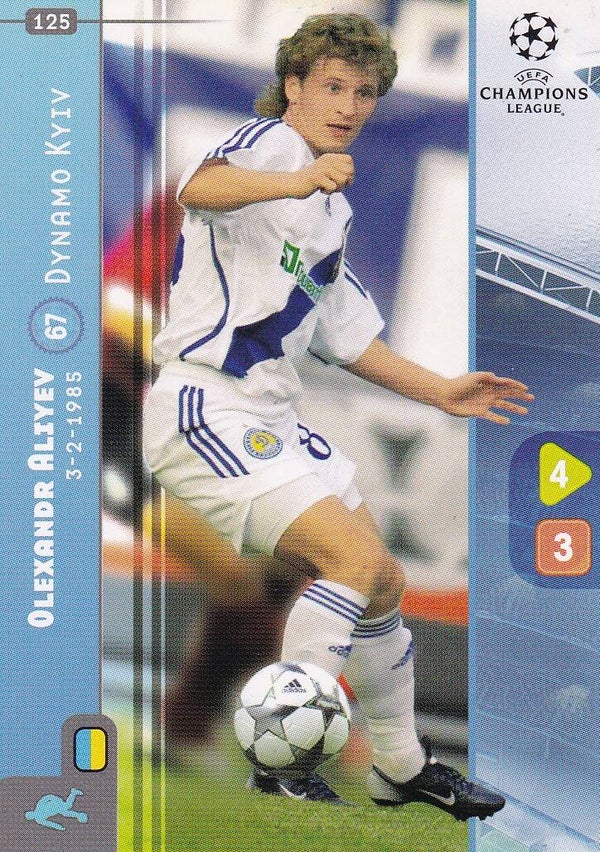 Olexandr Aliyev / Dynamo Kiew / Panini Champions League 2008 / Basis Karte / Nr. 125