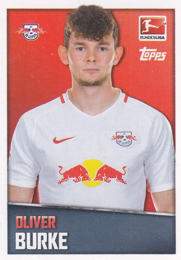 Oliver Burke / RB Leipzig / Topps Bundesliga 2016 / Basis Bild / Nr.287