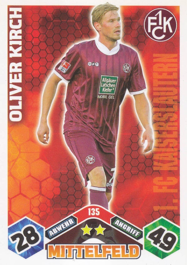 Oliver Kirch / 1.FC Kaiserlautern / Topps Match Attax 2010 / Basis Karte / Nr. 135