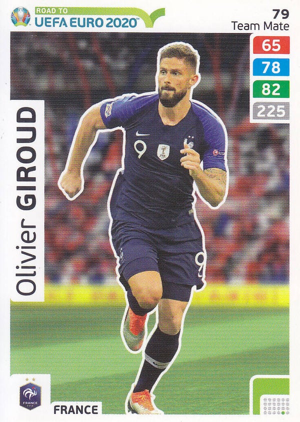 Olivier Giroud / Frankreich / Panini Road to Uefa Euro 2020 / Basis Karte / Nr.79