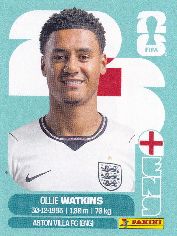 Ollie Watkins - England - Panini WM 2026 - Basis Bild - ENG20