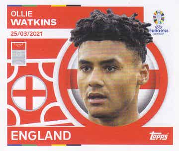 Ollie Watkins / England / Topps EM 2024 / Basis Bild / Nr. ENG 20