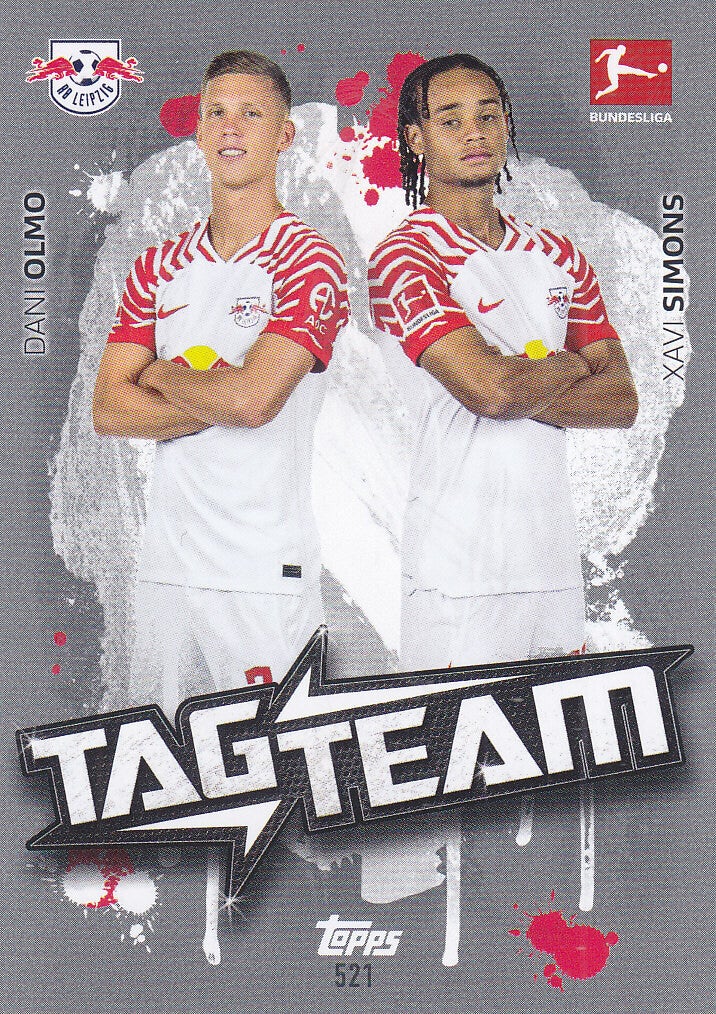 Dani Olmo & Xavi Simons / RB Leipzig / Topps Match Attax Extra 2023 / Tag Team / Nr.521