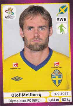Olof Mellberg / Schweden / Panini EM 2012 / Basis Bild / Nr. 436