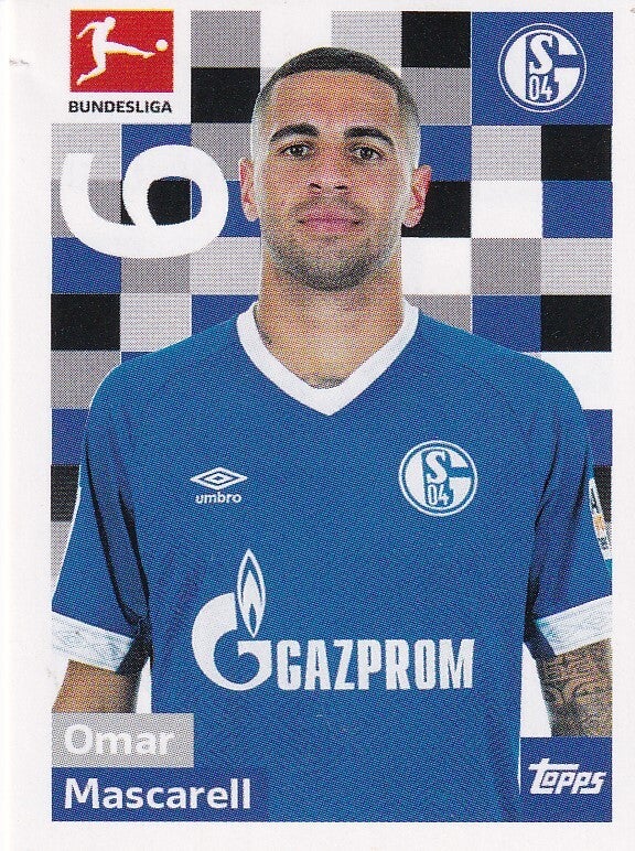 Omar Mascarell / FC Schalke 04 / Topps Bundesliga 2018 / Basis Bild / Nr. 235