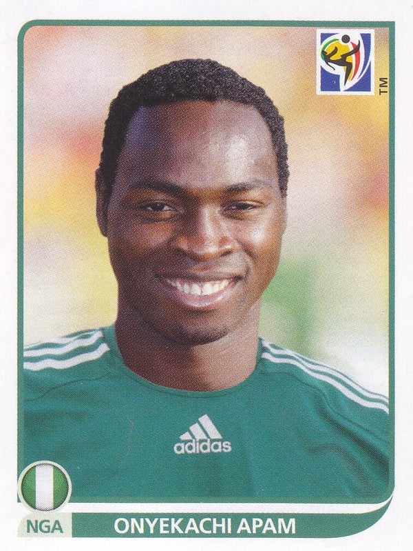Onyekachi Apam / Nigeria / Panini WM 2010 / Basis Bild / Nr.132