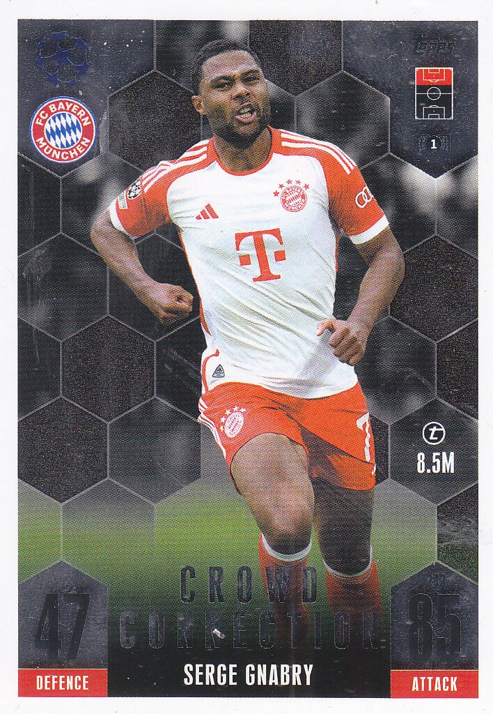 Serge Gnabry / FC Bayern München / Topps Champions League Extra 2023 / Crowd Connection / Nr.243