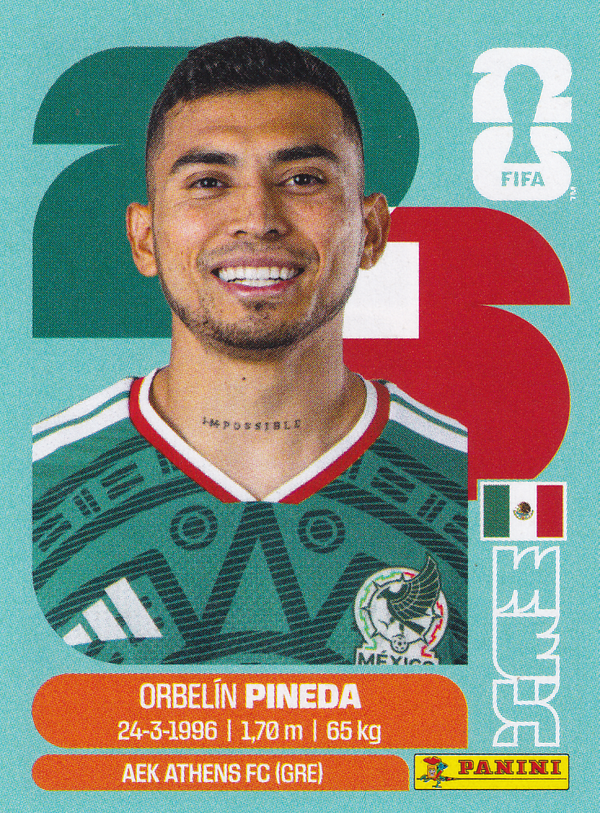 Orbelin Pineda - Mexico - Panini WM 2026 - Basis Bild - MEX11