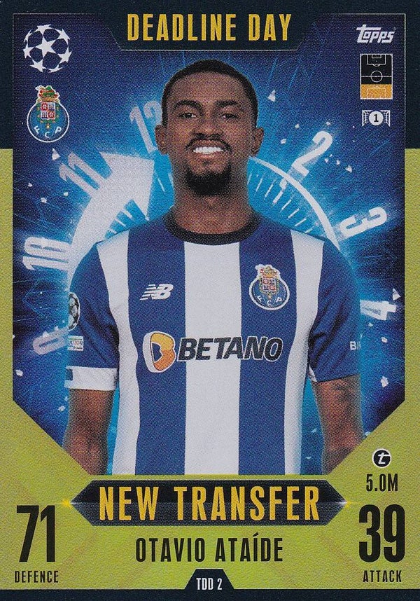 Otavio Ataide / FC Porto / Topps Champions League Extra 2023 / Deadline Day New Transfer / Nr. TOD 2