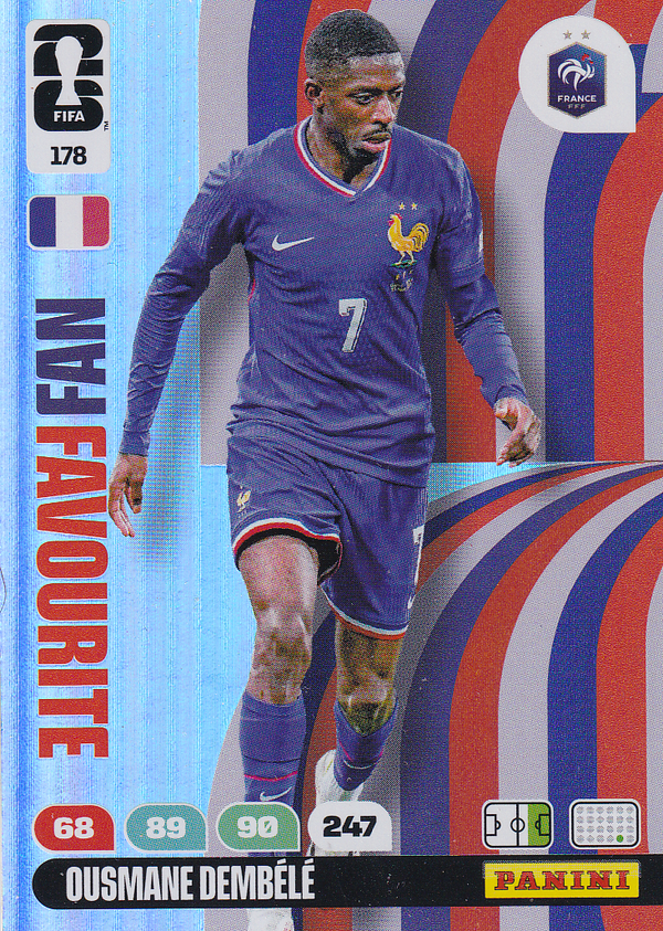 Ousmane Dembele - Frankreich - Panini WM 2026 - Fan Favourite - Nr. 178