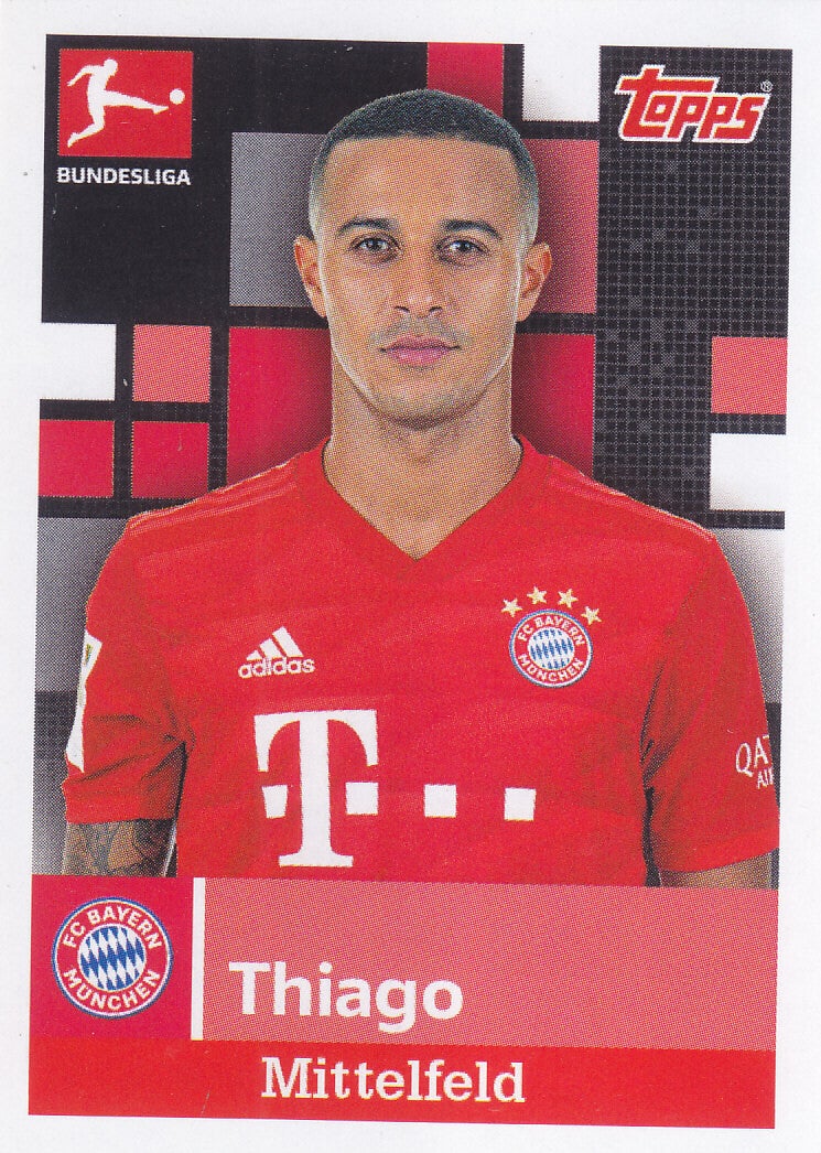 Thiago / FC Bayern München / Topps Bundesliga 2019 / Basis Bild / Nr. 223