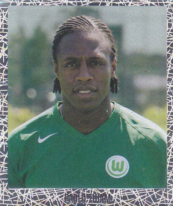Pablo Thiam / VFL Wolfsburg / Panini Bundesliga 2005 / Glitzer Bild / Nr.486