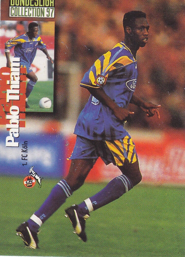 Pablo Thiam - 1.FC Köln - Panini Bundesliga 1997 - Basis Karte - Nr. 138