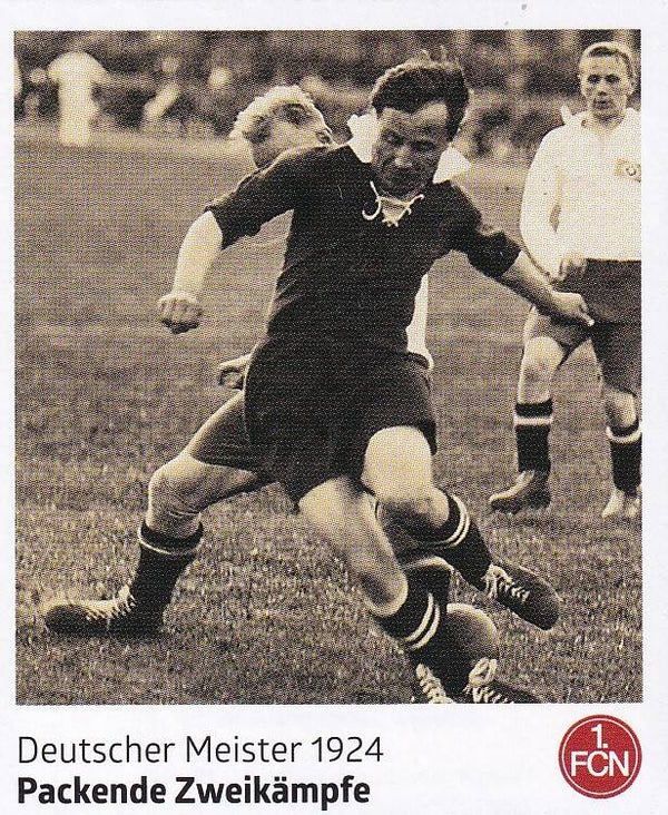Packende Zweikämpfe / Panini 125 Jahre 1.FC Nürnberg / Deutscher Meister 1924 / Nr. 88