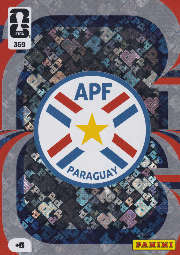 Paraquay - Panini WM 2026 - Team Crest - Vereinslogo Glitzer - Nr. 359