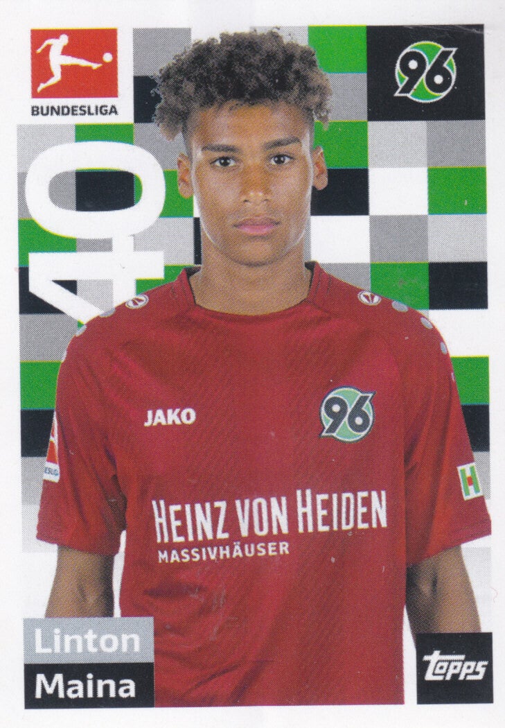 Linton Maina - Hannover 96 - Topps Bundesliga 2018 - Basis Bild - Nr. 119