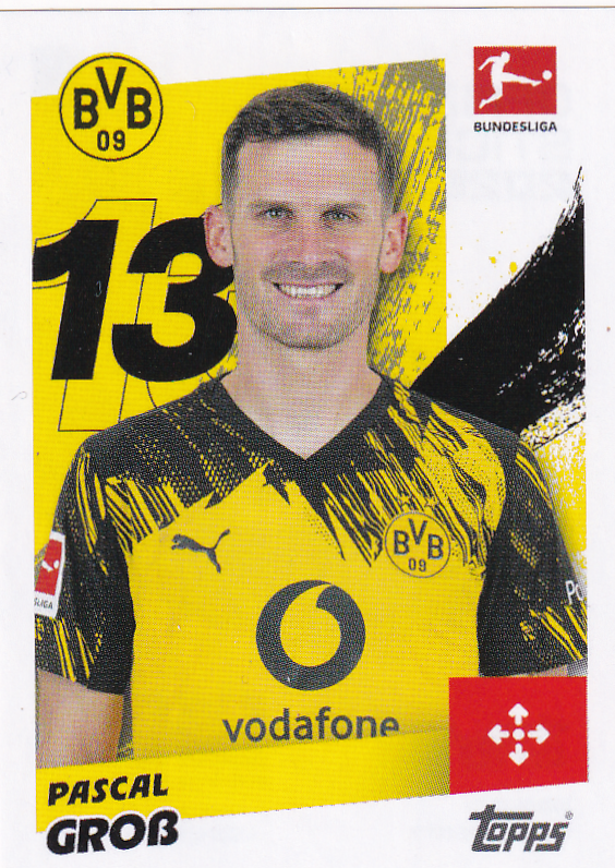 Pascal Groß - Borussia Dortmund - Topps Bundesliga 2025 - Basis Bild - Nr. 66