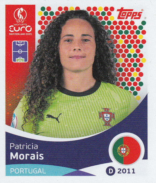 Patricia Morais - Portugal - Topps Frauen EM 2025 - Basis Bild - Nr. 111