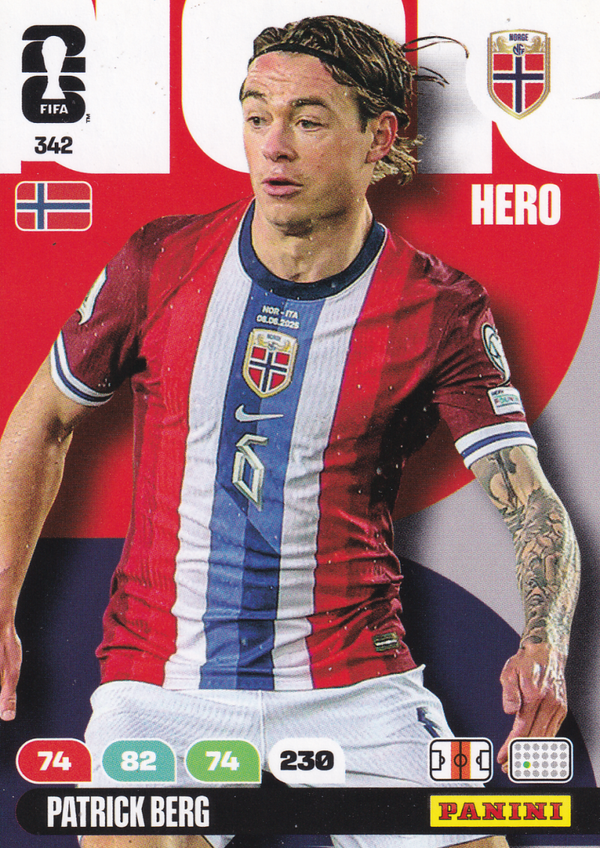 Patrick Berg - Norwegen - Panini WM 2026 - Hero - Nr. 342
