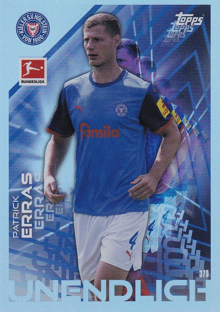 Patrick Erras / Holstein Kiel / Topps Match Attax 2024 / Unendlich / Nr. 370