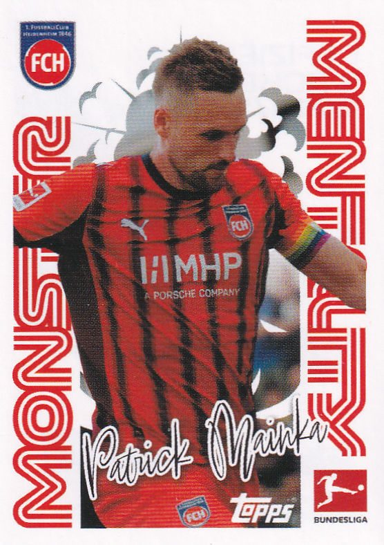 Patrick Mainka - 1.FC Heidenheim - Topps Bundesliga 2025 - Monster Mentality - Nr. 133