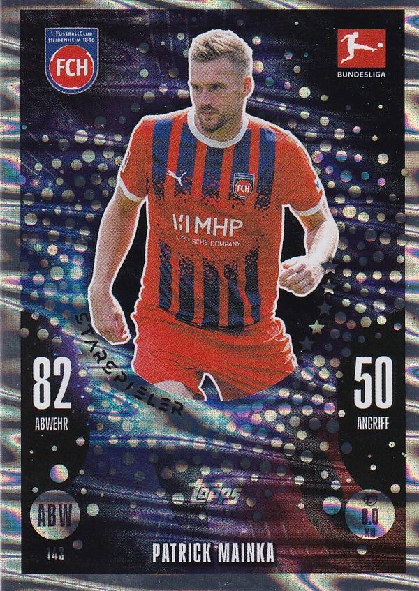 Patrick Mainka / 1.FC Heidenheim / Topps Match Attax 2024 / Star-Spieler / Nr. 143