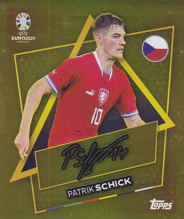 Patrik Schick / Tschechien / Topps EM 2024 / Gold Star Player / Nr. CZE SP