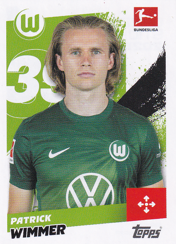 Patrick Wimmer - VFL Wolfsburg - Topps Bundesliga 2025 - Basis Bild - Nr. 296