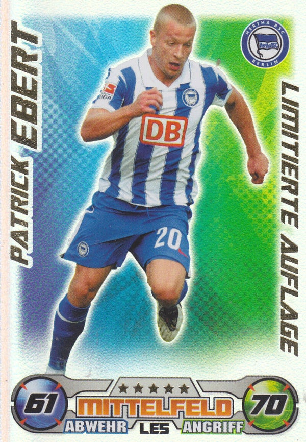 Patrick Ebert - Hertha BSC Berlin - Topps Match Attax 2009 - Limitierte Karte - Nr. LE5