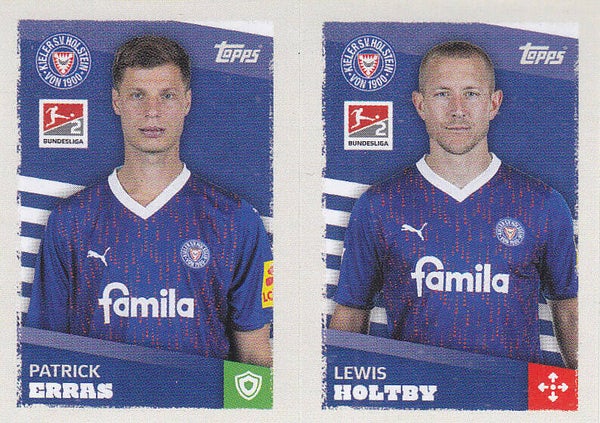 Patrick Erras & Lewis Holtby / Holstein Kiel / Topps Bundesliga 2023 / Basis Doppelbild / Nr.439 Nr.440