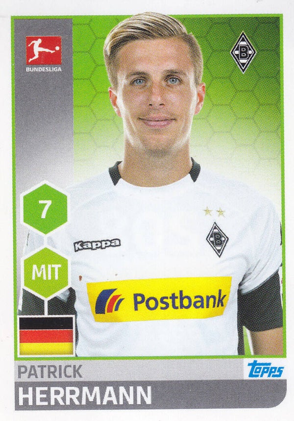 Patrick Herrmann - Borussia Mönchengladbach - Topps Bundesliga 2017 - Basis Bild - Nr. 208