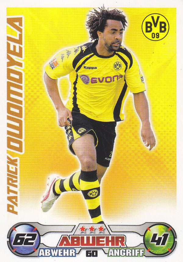 Patrick Owomoyela - Borussia Dortmund - Topps Match Attax 2009 - Basis Karte - Nr. 60