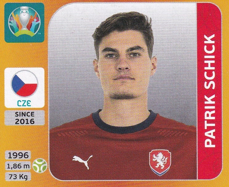 Patrik Schick / Tschechien / Panini EM 2020 / Basis Bild / Nr. 399