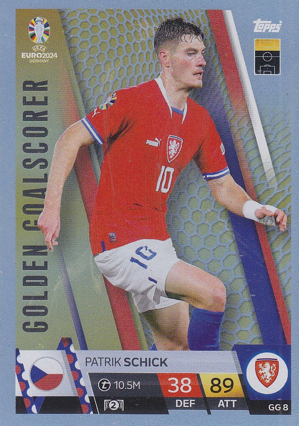 Patrik Schick / Tschechien / Topps EM 2024 / Golden Goalscorer / Nr. GG 8