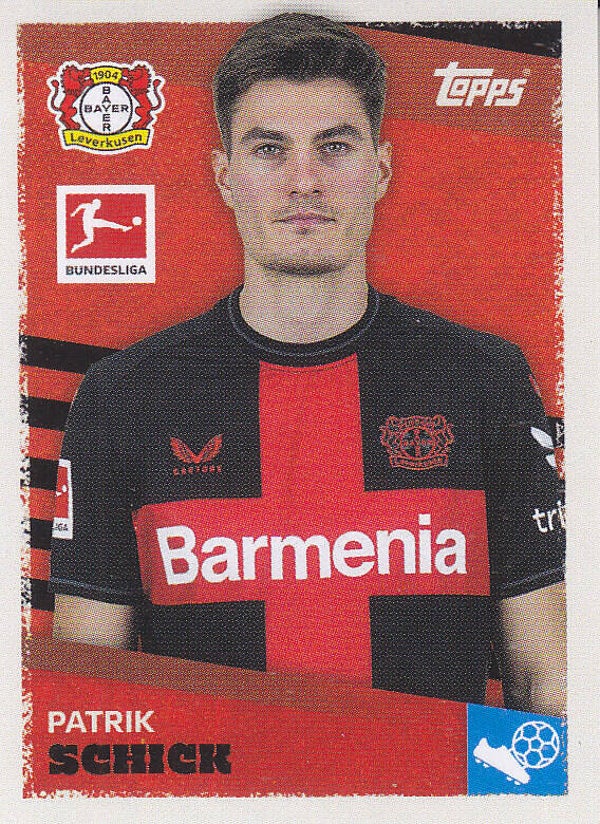 Patrik Schick / Bayer Leverkusen / Topps Bundesliga 2023 / Basis Bild / Nr.276