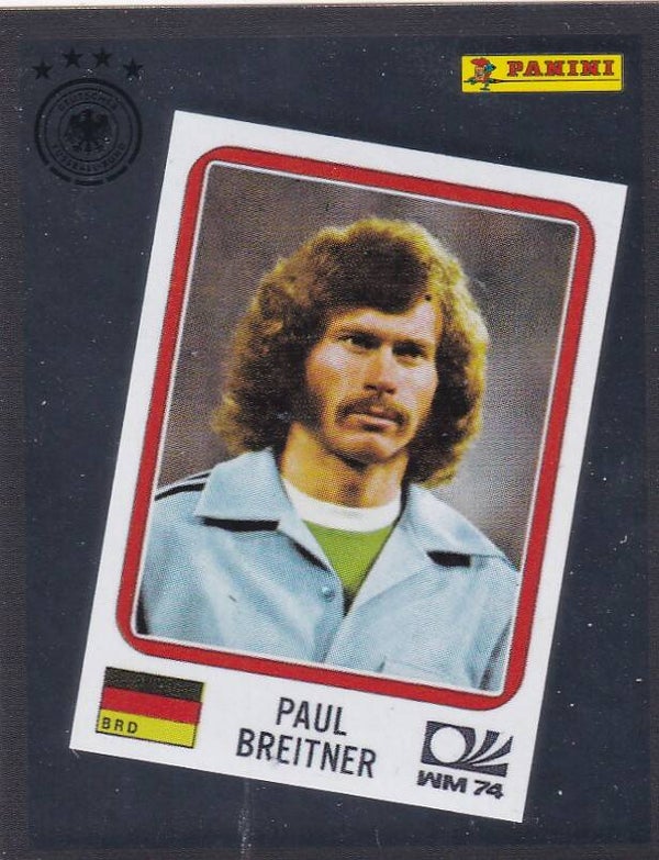 Paul Breitner - DFB 2025 Fußballgeschichte - WM 1974 Glitzerbild - Nr. 6