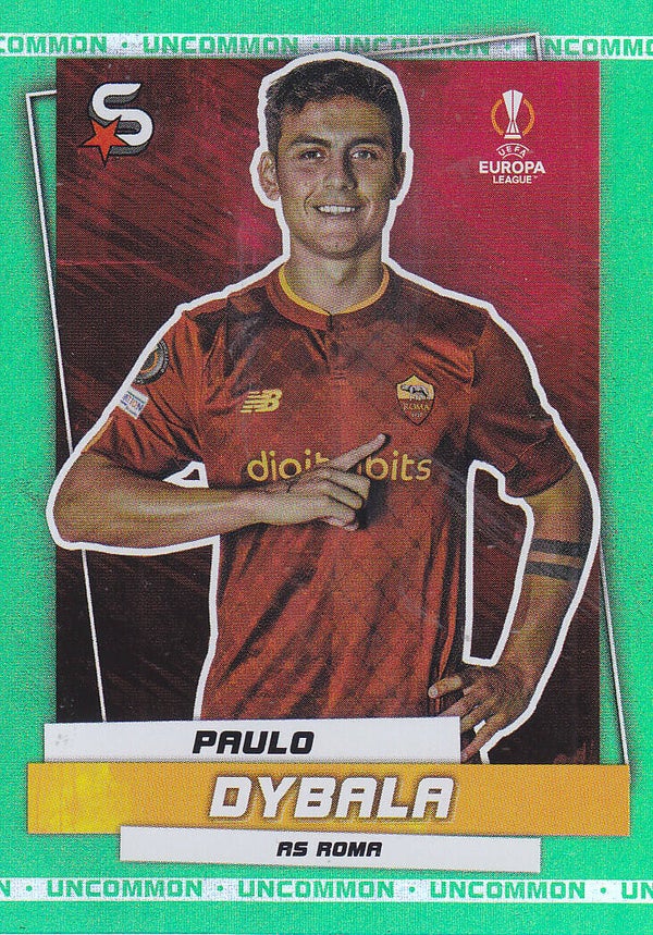 Paulo Dybala / AS Rom / Topps Superstars 2022 / Uncommon Green / nicht nummeriert / Nr. 183