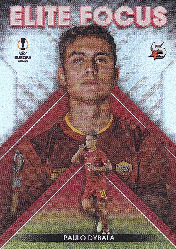 Paulo Dybala / AS Rom / Topps Champions League 2022 / Super Stars Elite Focus / Nr. EF-DY