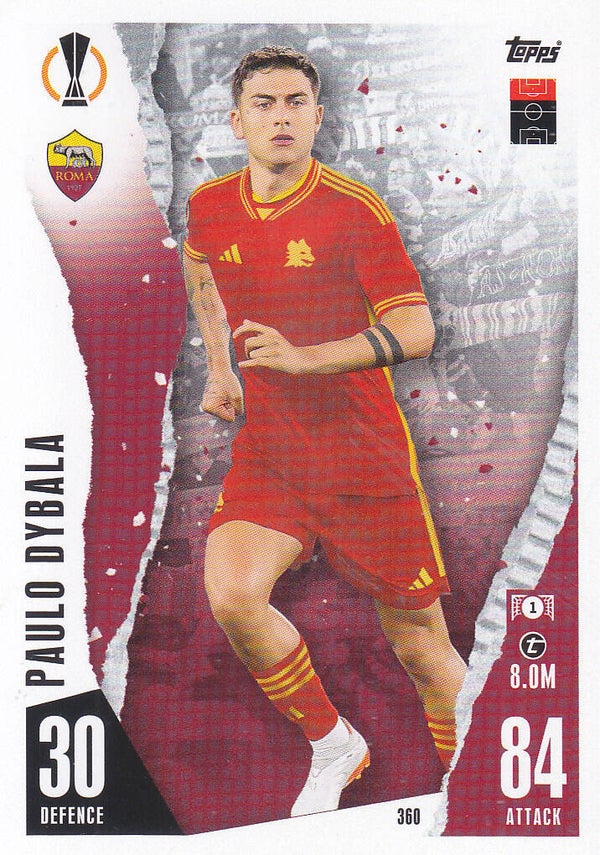 Paulo Dybala / AS Rom / Topps Champions League 2023 / Basis Karte / Nr.360