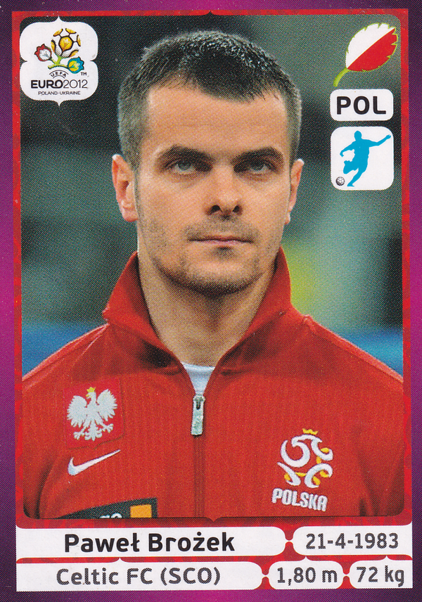 Pawel Brozek - Polen - Panini EM 2012 - Basis Bild - Nr. 73