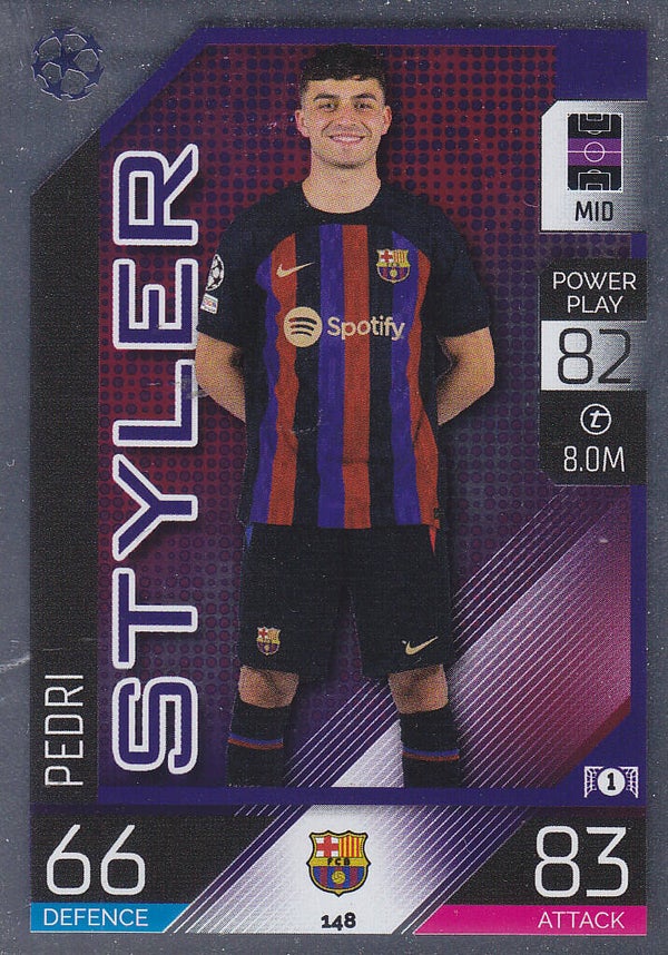 Pedri - FC Barcelona - Topps Champions League 2022 - Styler - Nr. 148