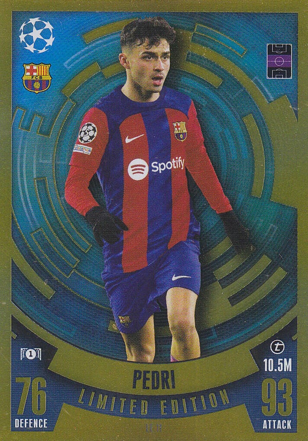 Pedri / FC Barcelona / Topps Champions League 2023 / Limitierte Auflage / Nr.LE11