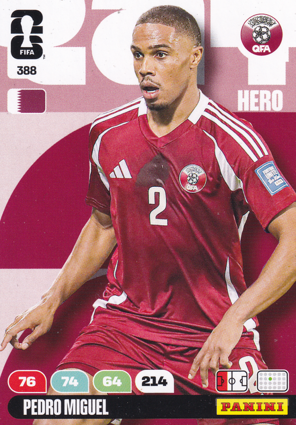 Pedro Miguel - Qatar - Panini WM 2026 - Hero - Nr. 388