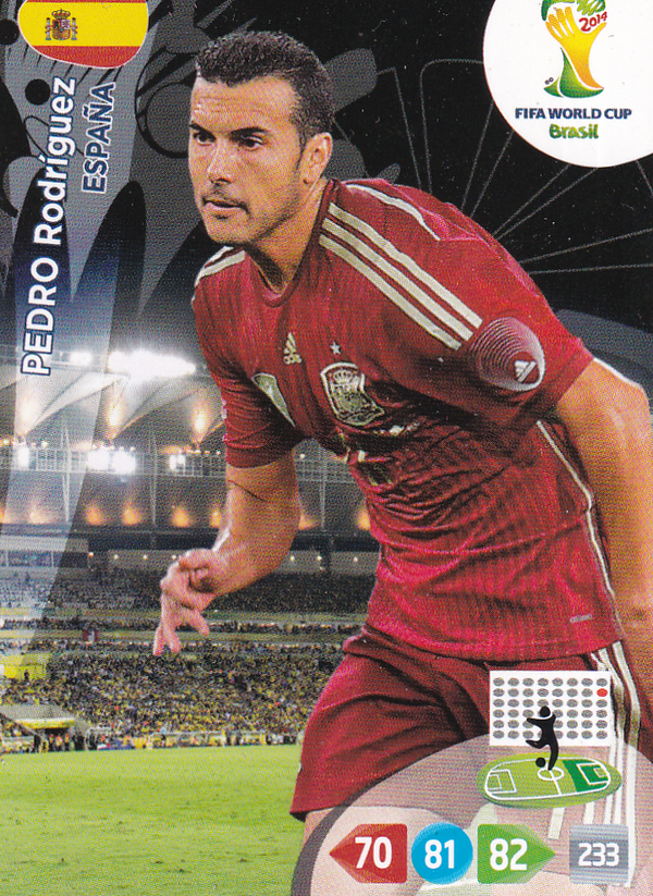 Pedro Rodriguez - Spanien - Panini WM 2014 - Basis Karte - Nr. 155