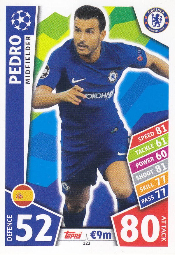 Pedro - FC Chelsea - Topps Champions League 2017 - Basis Karte - Nr. 122