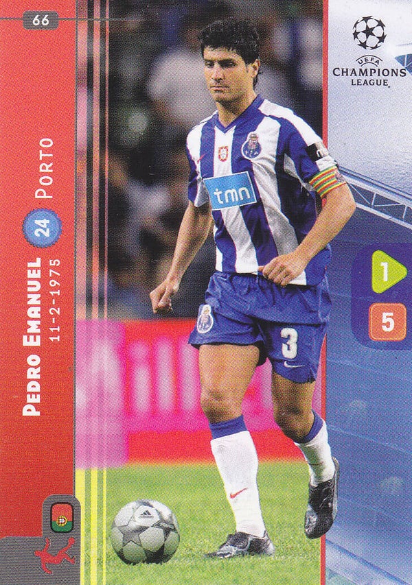 Pedro Emanuel / FC Porto / Panini Champions League 2008 / Basis Karte / Nr.66