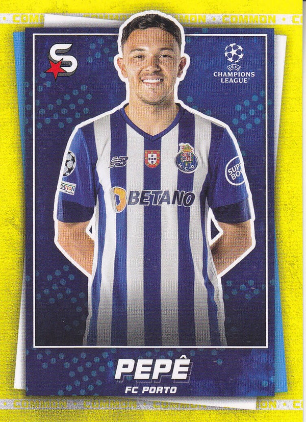 Pepe / FC Porto / Topps Superstars 2022 / Parallel Common Yellow nicht nummeriert / Nr.143